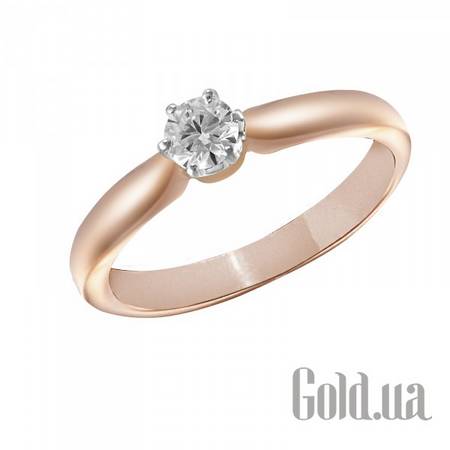 Кольцо Золотое кольцо с бриллиантом, 17.5