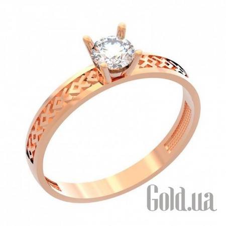 Кольцо Золотое кольцо с куб. цирконием, 17