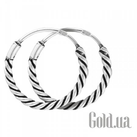 Серьги-кольца Серебряные серьги