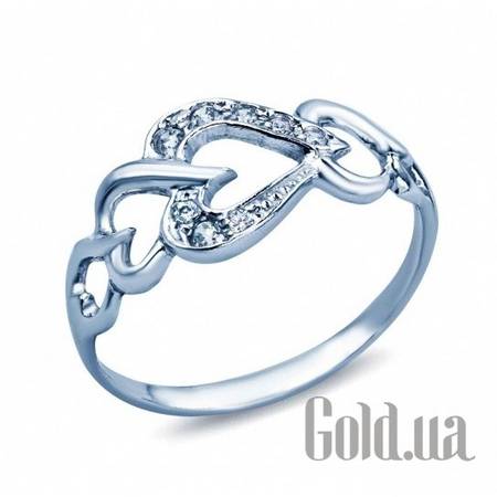 Кольцо Akvamarin Cеребряное кольцо с куб. циркониями, 16