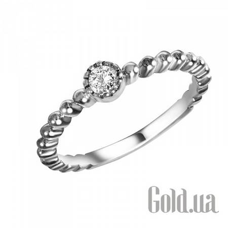 Кольцо Серебряное кольцо с куб. цирконием, 15.5