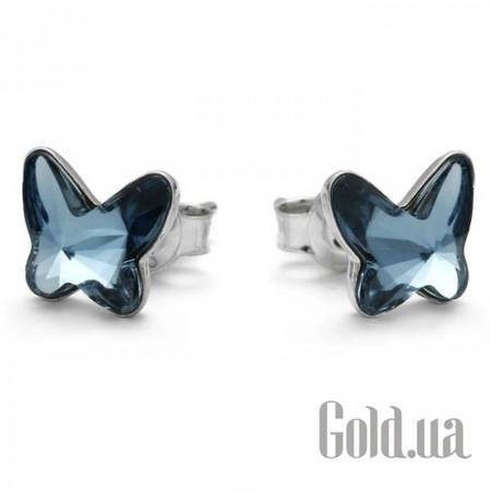 Пусеты (гвоздики) Серьги с кристаллами Swarovski