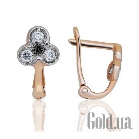 Серьги Золотые серьги с куб. циркониями