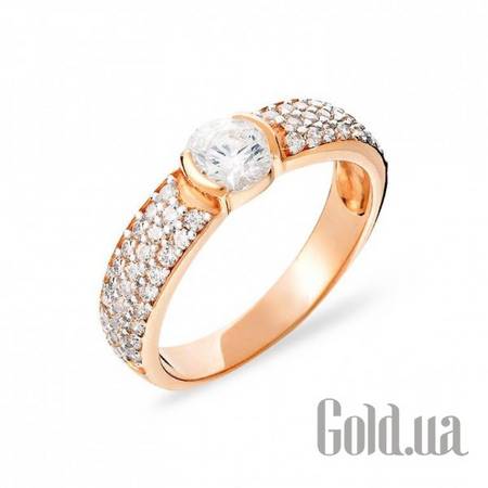 Кольцо Золотое кольцо с куб. циркониями, 20