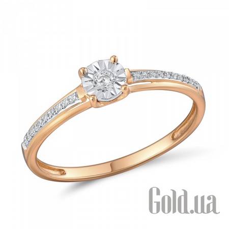 Кольцо Золотое кольцо с бриллиантами, 16.5