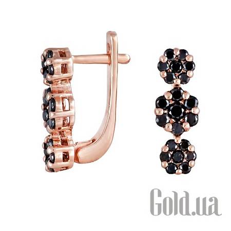 Серьги Золотые серьги с бриллиантами