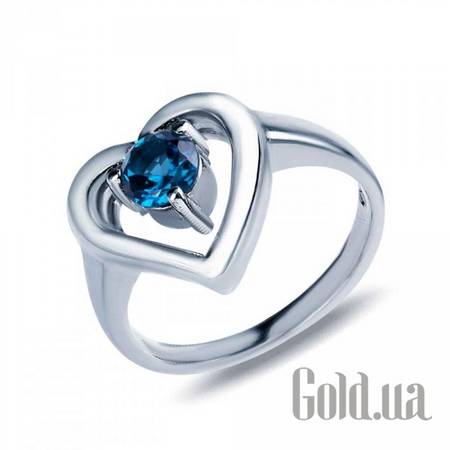 Кольцо Серебряное кольцо с топазом, 18