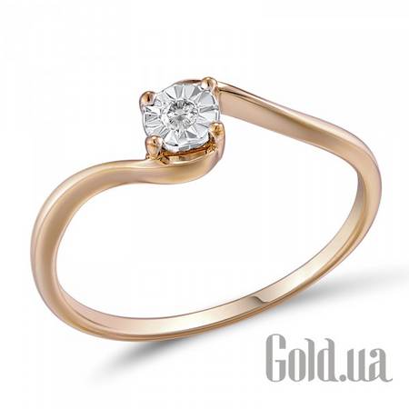 Кольцо Золотое кольцо с бриллиантом, 17