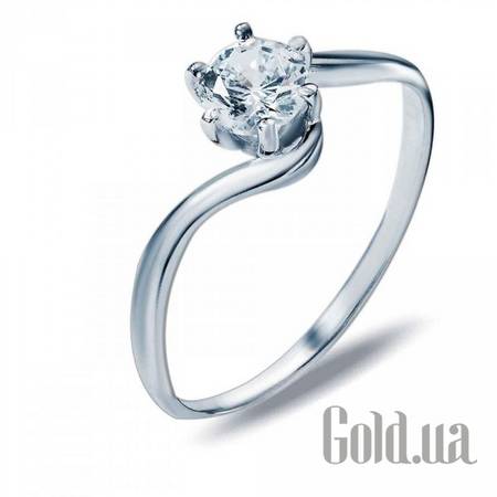 Кольцо Серебряное кольцо с куб. цирконием, 16