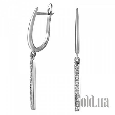 Серьги с подвесками Золотые серьги с бриллиантами