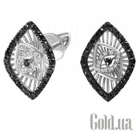 Серьги-гвоздики Золотые серьги с бриллиантами