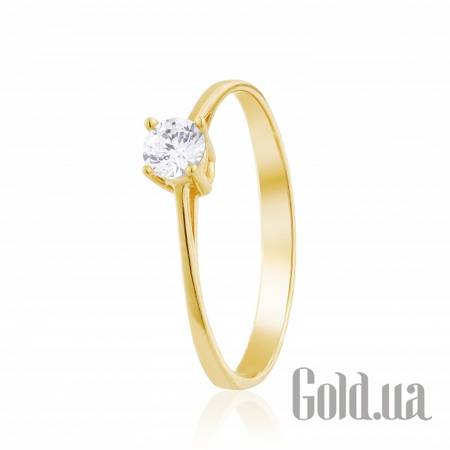 Кольцо Золотое кольцо с камнем Swarovski, 17.5