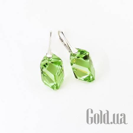 Серьги Серебряные серьги с кристаллами Swarovski