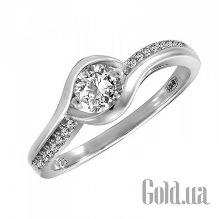 Кольцо Серебряное кольцо с куб. циркониями, 18.5