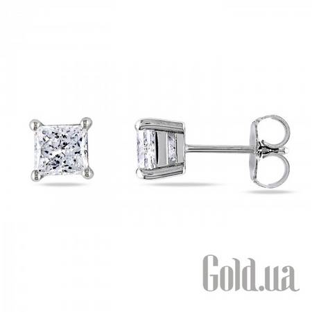 Серьги-гвоздики Золотые серьги с бриллиантами