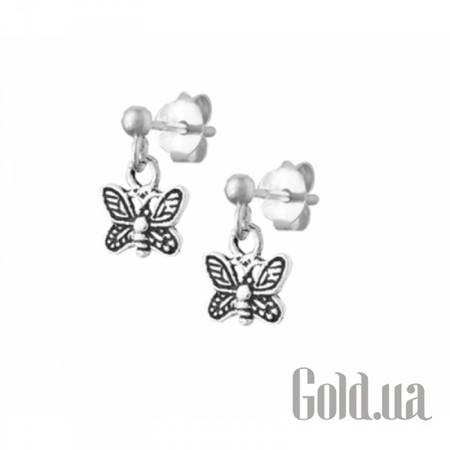 Серьги с подвесками Серебряные серьги