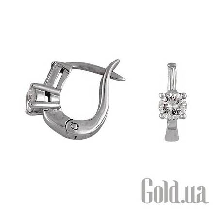 Серьги Золотые серьги с бриллиантами