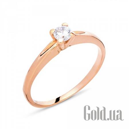 Кольцо Золотое кольцо с куб. цирконием, 17