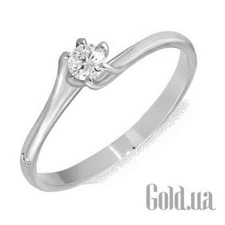 Кольцо Золотое кольцо с бриллиантом, 17.5