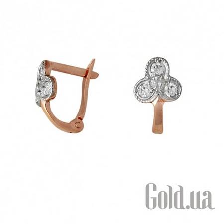 Серьги Золотые серьги с куб. циркониями