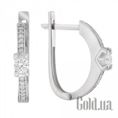 Серьги Золотые серьги с куб. циркониями