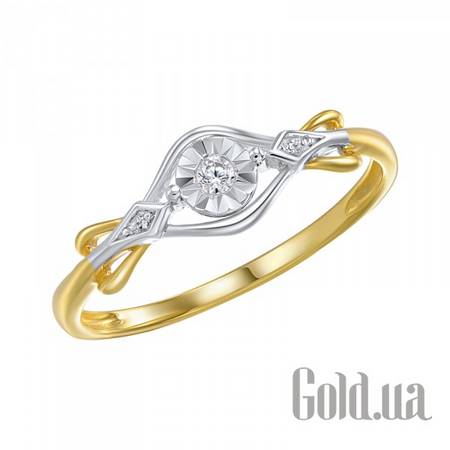 Кольцо Золотое кольцо с бриллиантами, 17