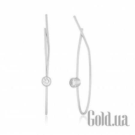 Серьги Серебряные серьги с цирконием Swarovski Zirconia