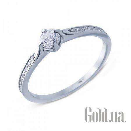 Кольцо Серебряное кольцо c куб. циркониями, 18.5