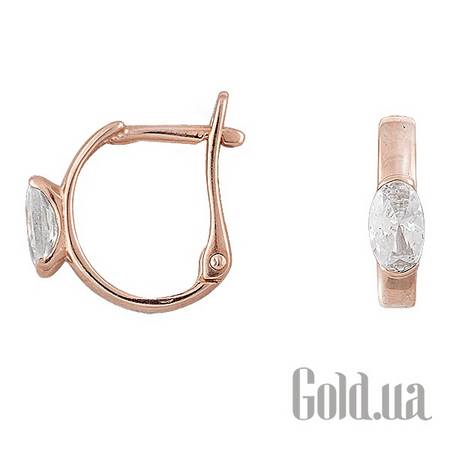 Серьги Золотые серьги с куб. циркониями