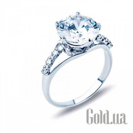 Кольцо Серебряное кольцо с куб.циркониями, 20