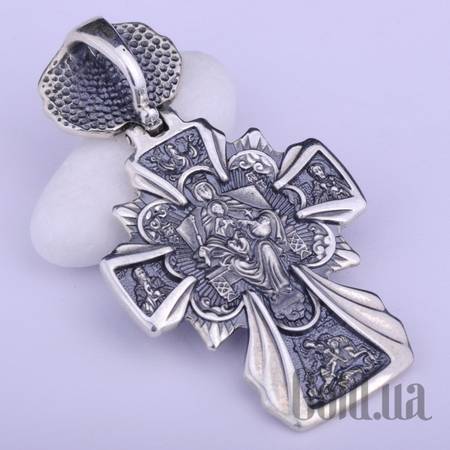 Кулон-крестик Серебряный кулон