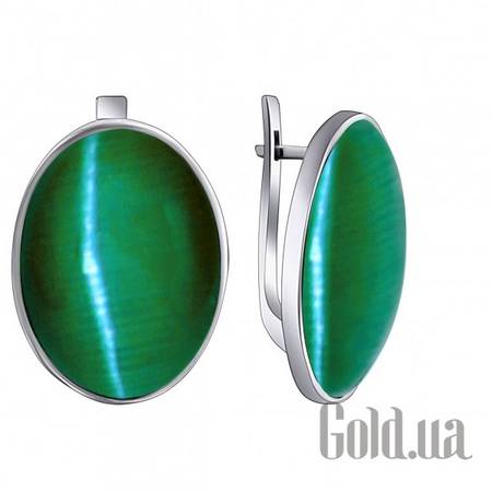 Серьги Серебряные серьги с улекситами