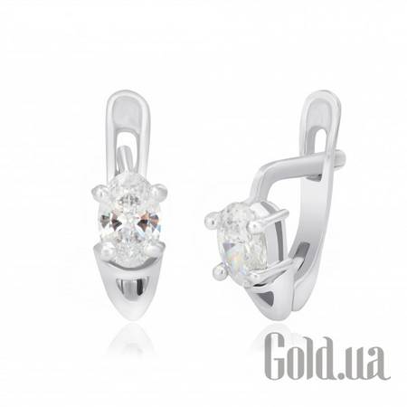 Серьги Серебряные серьги с цирконием Swarovski Zirconia