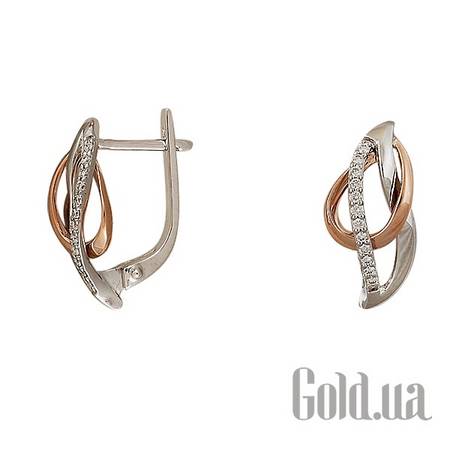 Серьги Золотые серьги с бриллиантами
