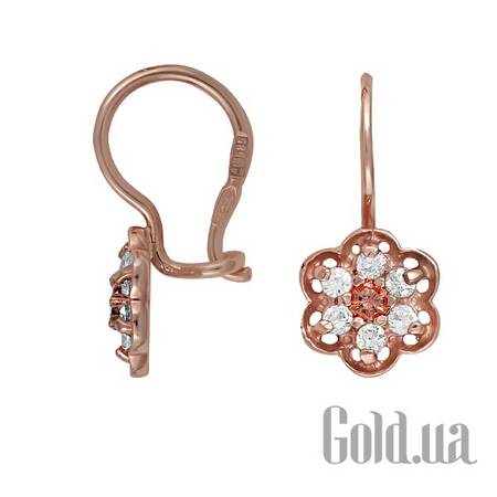 Детские серьги Золотые серьги с куб.циркониями