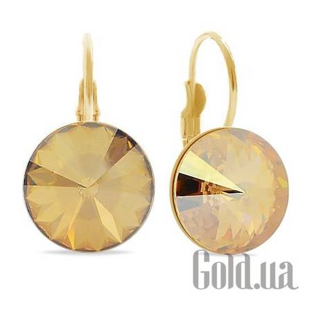 Серьги Серьги с кристаллами Swarovski в позолоте