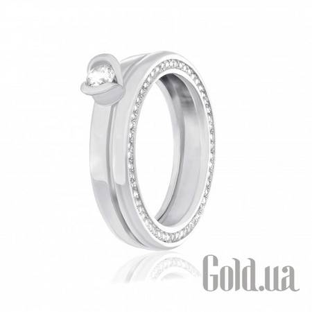 Кольцо Серебряное кольцо с куб. циркониями, 18.5