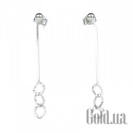 Серьги с подвесками Серебряные серьги