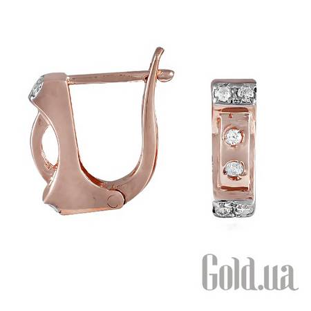 Серьги Золотые серьги с куб.циркониями