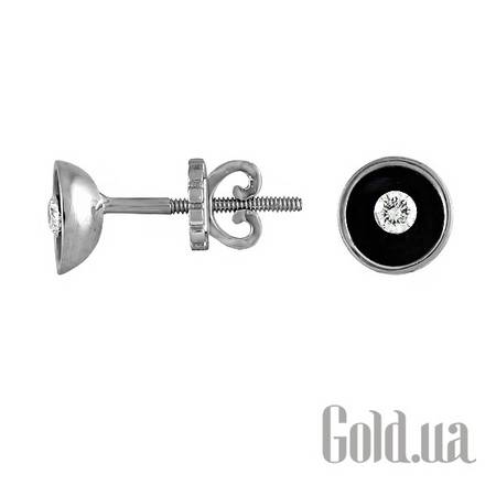 Серьги-гвоздики Золотые серьги с бриллиантами