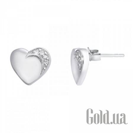 Серьги-гвоздики Серебряные серьги с куб. циркониями