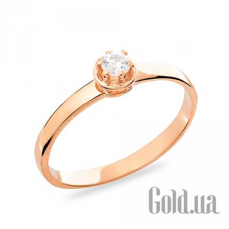 Кольцо Золотое кольцо с куб. цирконием, 17