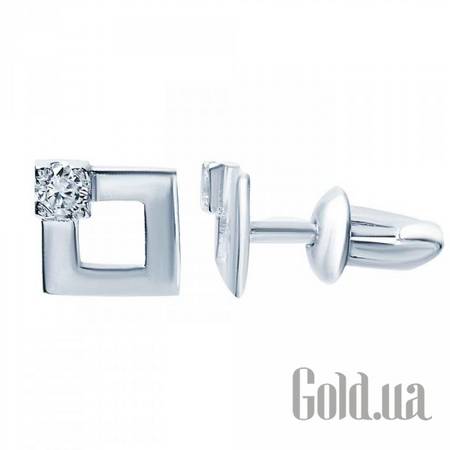 Серьги-гвоздики Серебряные серьги с куб. циркониями