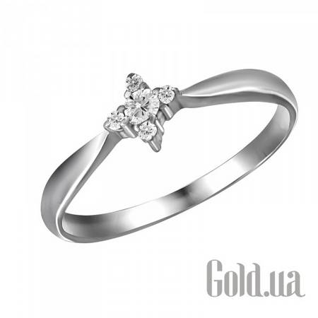 Кольцо Золотое кольцо с бриллиантами, 17.5