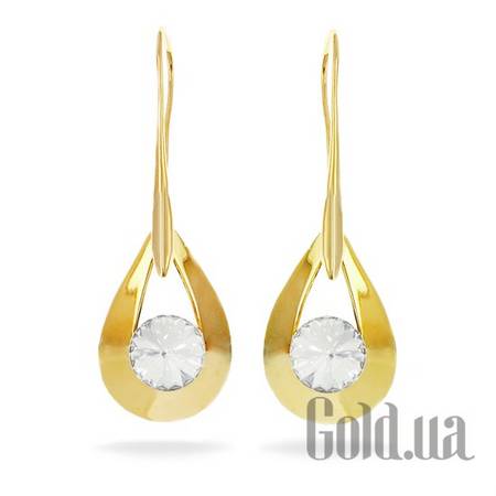 Серьги Серьги с кристаллами Swarovski в позолоте