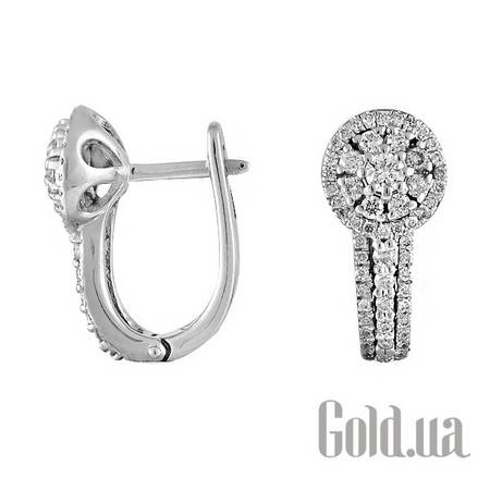 Серьги Золотые серьги с бриллиантами