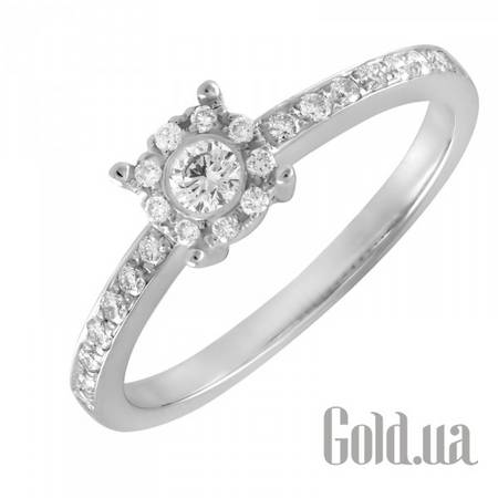 Кольцо Золотое кольцо с бриллиантами, 17.5