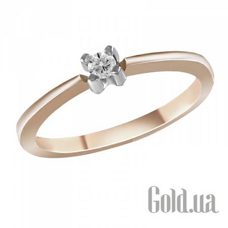 Кольцо Золотое кольцо с бриллиантом, 16.5