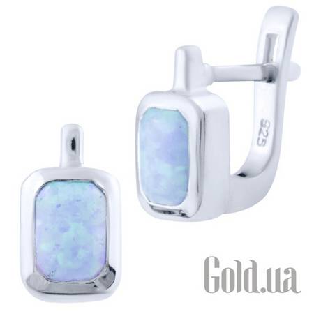 Серьги Серебряные серьги с опалами