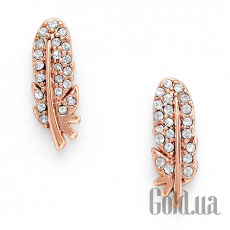 Пусеты (гвоздики) Стальные серьги в позолоте